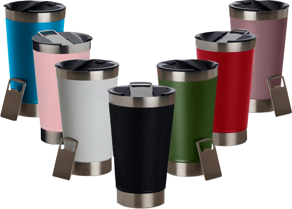 Copo térmico com abridor 500ml